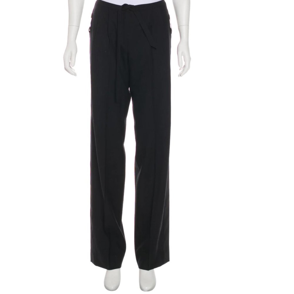 VALENTINO Mid-Rise Embellished Pants Size: S | US